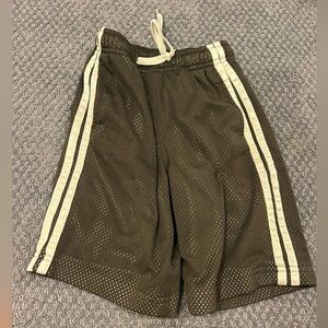 Wes and willy Kids grey Mesh Shorts with White Stripes